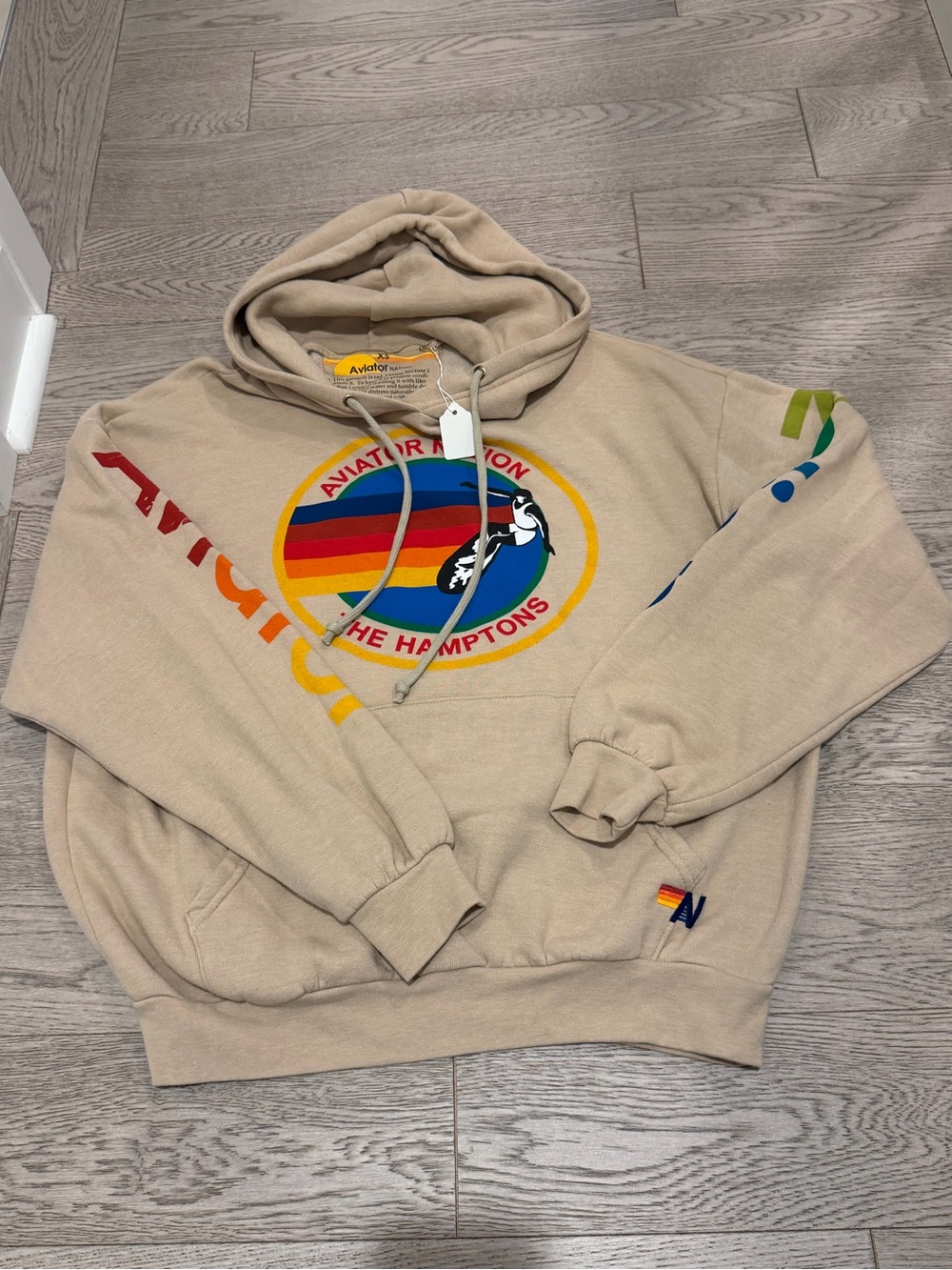 AVIATOR NATION RELAXED VENICE PULLOVER
HOODIE - SAND - NWT